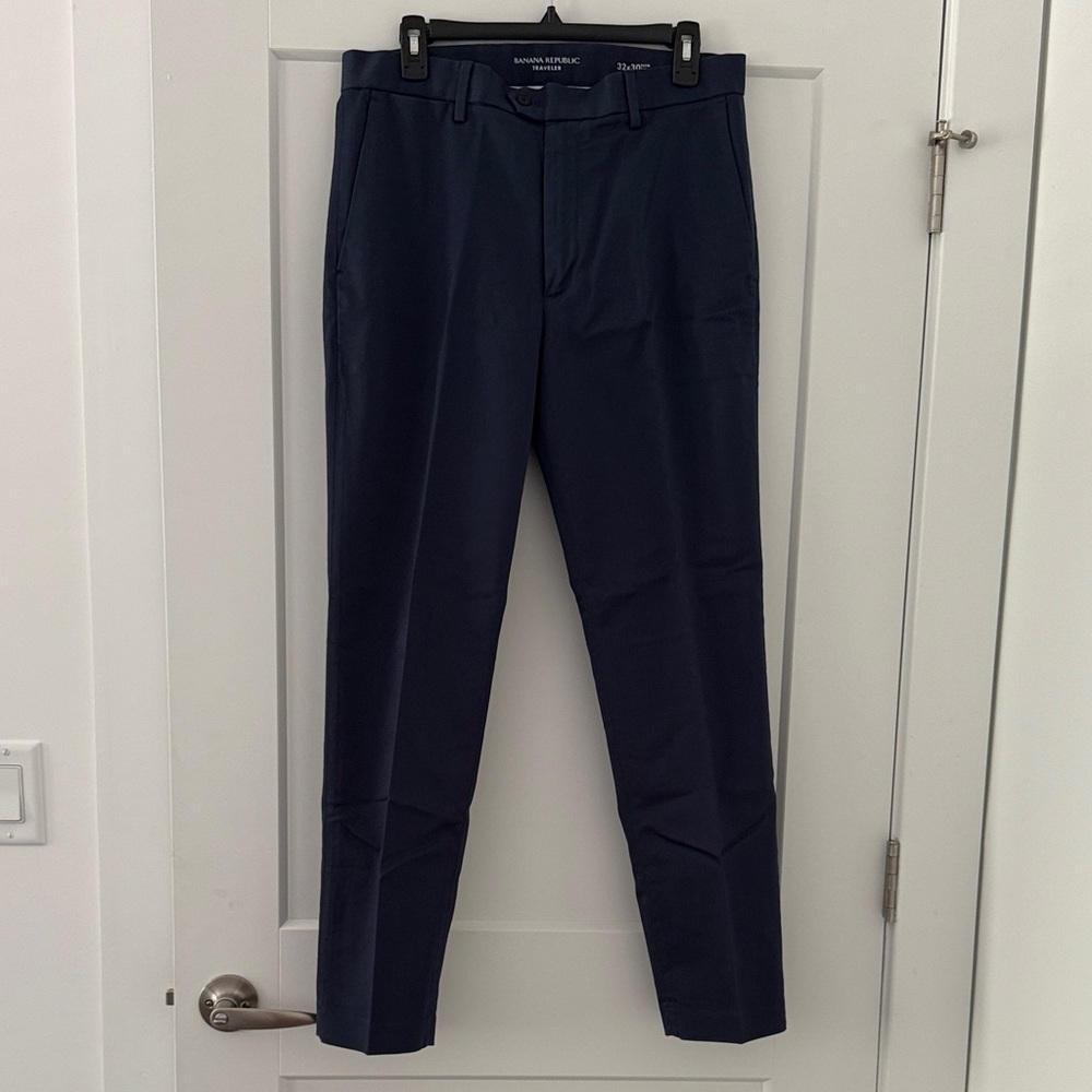 Banana Republic Dark Blue Traveler Chinos